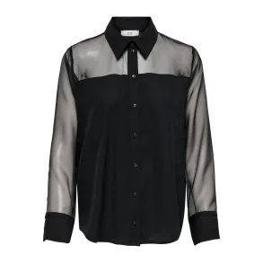 JACQUELINE de YONG JDYNANA LOOSE SHIRT BLACK