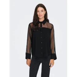 JACQUELINE de YONG JDYNANA LOOSE SHIRT BLACK