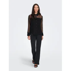 JACQUELINE de YONG JDYNANA LOOSE SHIRT BLACK