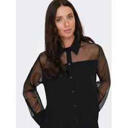 JACQUELINE de YONG JDYNANA LOOSE SHIRT BLACK
