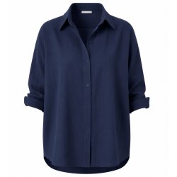 ISAKO YORKER PLAIN SHIRT NAVY