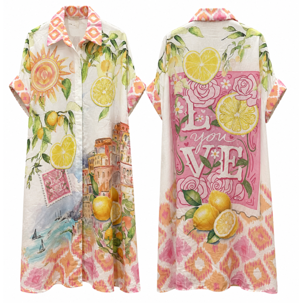 ISAKO SALENTO DRESS LEMON LOVE