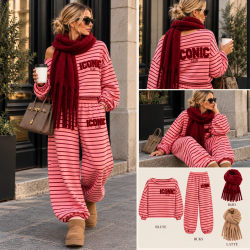 BORDEAUX/PINK LOUNGE OUTFIT
