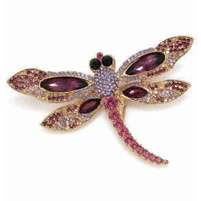 ISAKO BROOCH LIZARD PURPLE