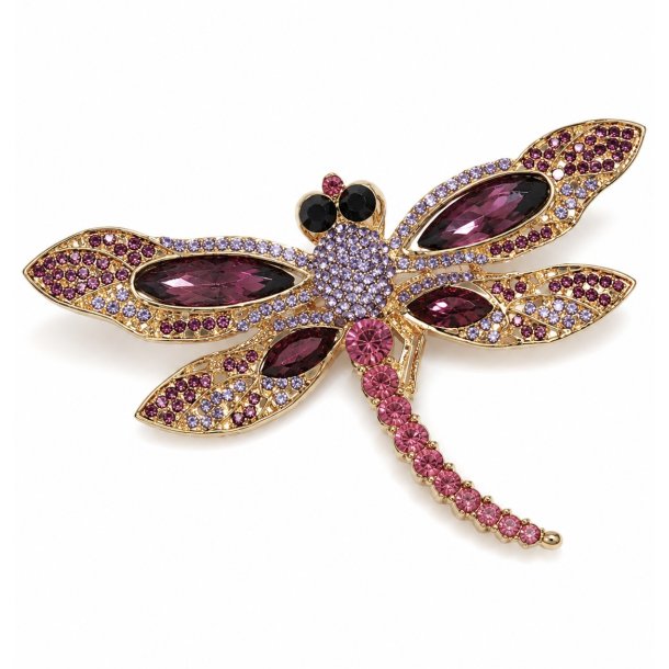 ISAKO BROOCH LIZARD PURPLE