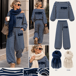NAVY LOUNGE LUX OUTFIT