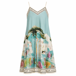 ISAKO AZZURA SHORT DRESS AZUR