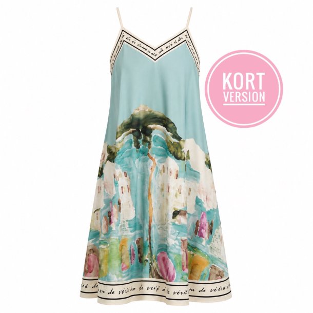 ISAKO AZZURA SHORT DRESS AZUR