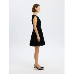 SELECTED FEMME SLFMADDIE SHORT DRESS BLACK