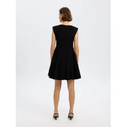 SELECTED FEMME SLFMADDIE SHORT DRESS BLACK
