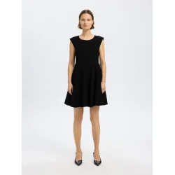 SELECTED FEMME SLFMADDIE SHORT DRESS BLACK