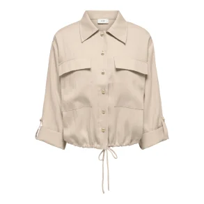 JACQUELINE de YONG JDYMANILA UTILITY SHIRT SAND