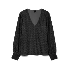 VERO MODA VMBECCA LACE TOP BLACK