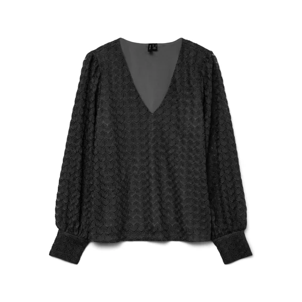 VERO MODA VMBECCA LACE TOP BLACK