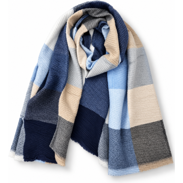 ISAKO JOELINE SCARF BLUE