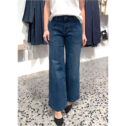 SOMMERSTEDT MALLIE WIDE JEANS D.BLUE