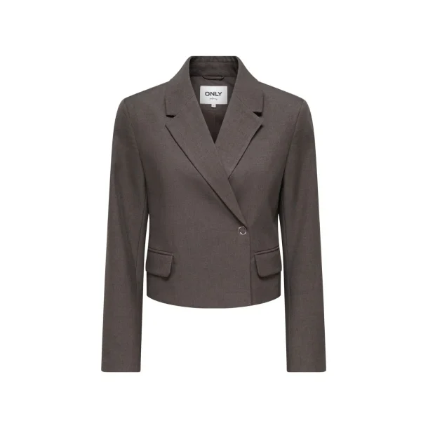 ONLY ONLLINDA ASYM BLAZER CHOCOLATE