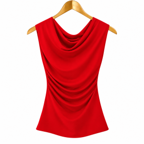 ISAKO WATERFALL TOP RED