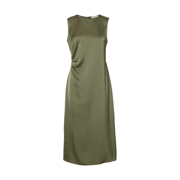 SELECTED FEMME SLFCHLOE SLIM MIDI DRESS GREEN