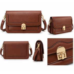 ISAKO LOVRE CROSSBODY BAG COFFEE