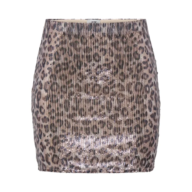 JACQUELINE de YONG JDYLEONA SEQUINS MINI SKIRT LEO