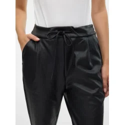 VERO MODA VMEVA COATED PANT BLACK