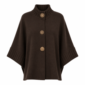 ISAKO VIOLA CARDIGAN BROWN