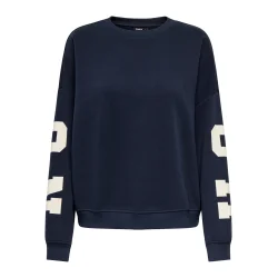 ONLY ONLSWEAT BACK/SLEEVE PRINT NAVY