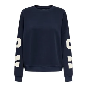 ONLY ONLSWEAT BACK/SLEEVE PRINT NAVY