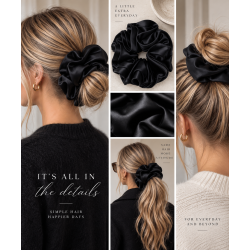 ISAKO MARIE SCRUNCHIE BLACK