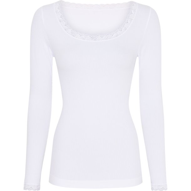 TIM &amp; SIMONSEN FRIDA T-SHIRT LS HVID