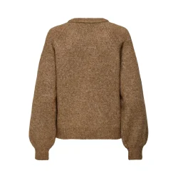 ONLY ONLLAUREN BUTTON KNIT COCOA