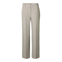 SELECTED FEMME SLWRITA WIDE PANT ISLAND FOSSIL