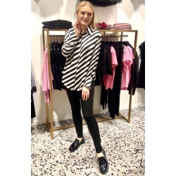 SOMMERSTEDT MESSINA SHIRT BLACK/CREME