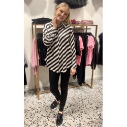 SOMMERSTEDT MESSINA SHIRT BLACK/CREME