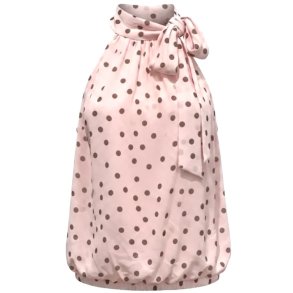 ISAKO ANNA HALTERNECK ROSA/BROWN DOT