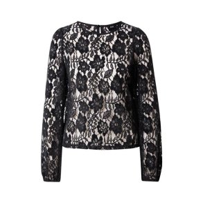 JACQUELINE de YONG JDYDREAM LACE TOP BLACK