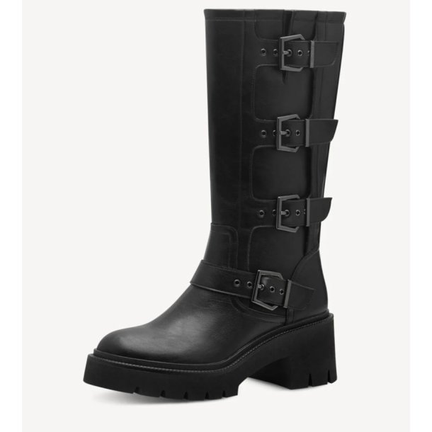 TAMARIS 1-25620-43 BIKER BOOTS BLACK 