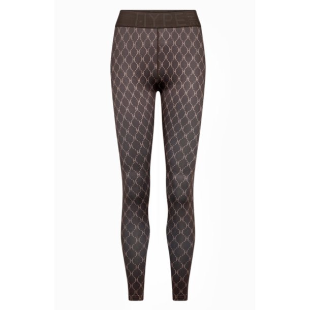 HYPE THE DETAIL LOGO PRINTED LEGGING BROWN