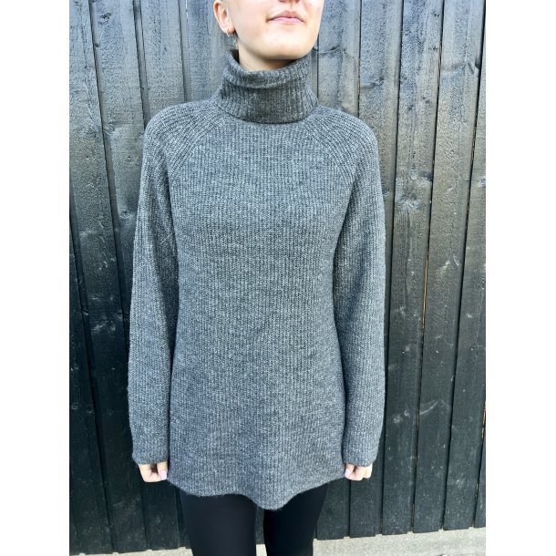 JACQUELINE de YONG JDYFINE LONG PULLOVER DARK GREY