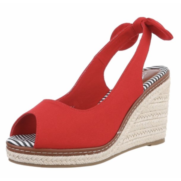 CAMILLE WEDGE RED