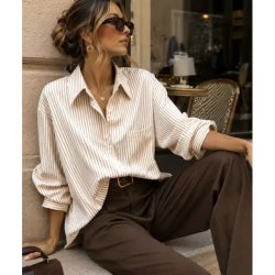 ISAKO YORKER CLASSIC STRIPE BEIGE
