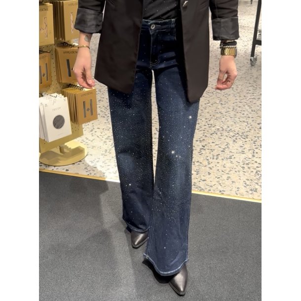 SOMMERSTEDT, GLAM WIDE JEANS DENIM BLUE
