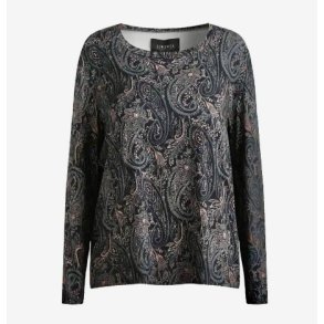 LIBERT� ESSENTIEL ALMA LS TSHIRT NAVY PAISLEY