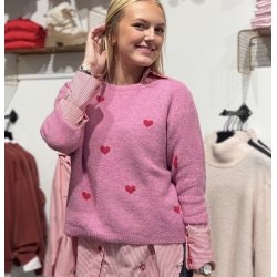 SOMMERSTEDT HEART KNIT PINK
