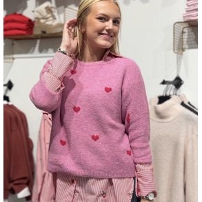 SOMMERSTEDT HEART KNIT PINK