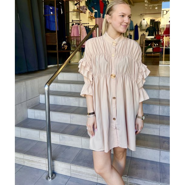 CONCEPT CHERRY TUNIC/DRESS BEIGE