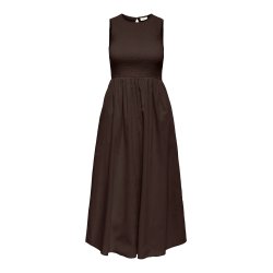JACQUELINE de YONG JDYDIEGO SMOCK MIDI DRESS CHOCO
