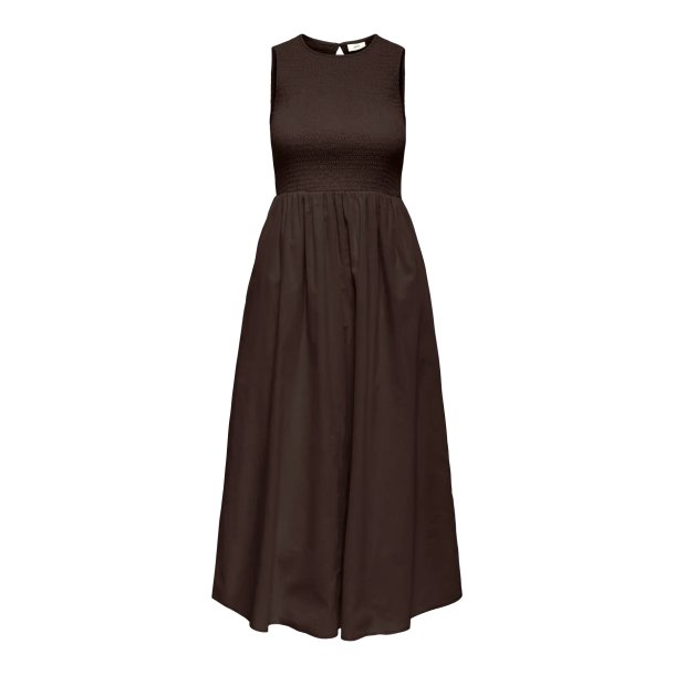 JACQUELINE de YONG JDYDIEGO SMOCK MIDI DRESS CHOCO
