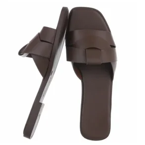NOVA MONACO SLIPPER PU. BROWN 